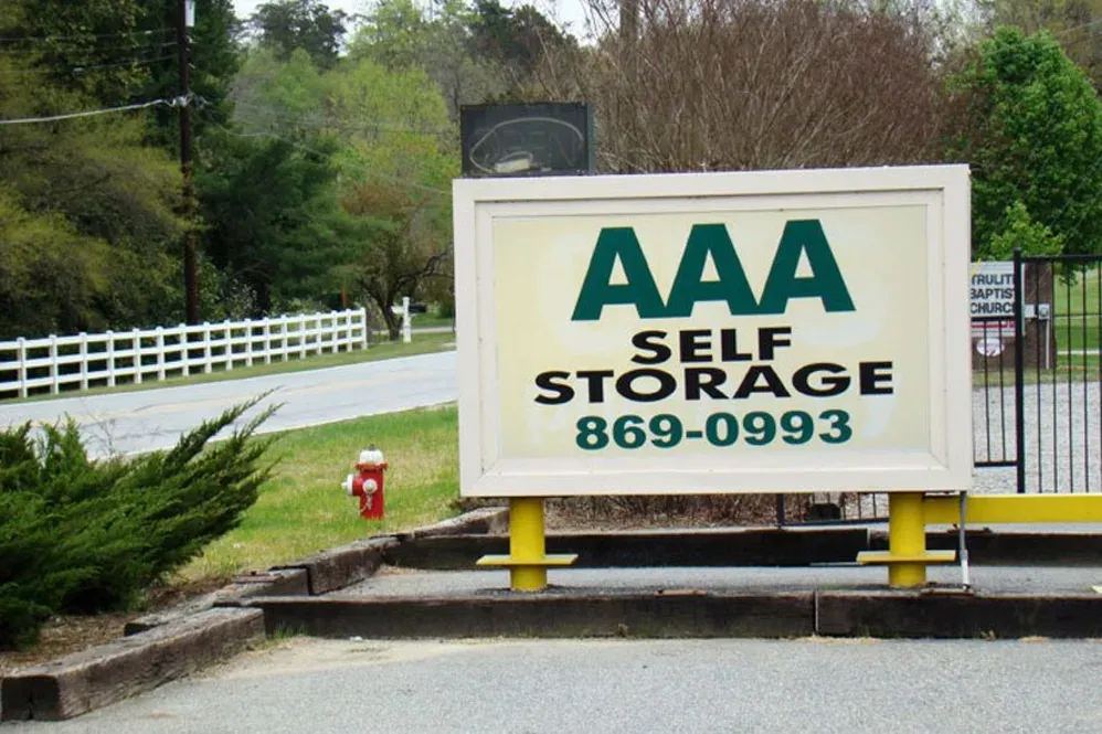 AAA Self Storage sign