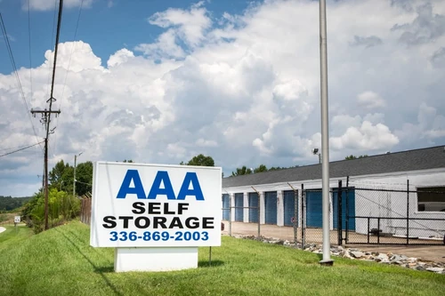 AAA Self Storage at High Point Rd storage facility exterior view
