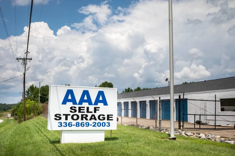 Exterior of AAA Self Storage